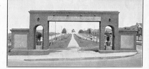Coronation Arch Strathfield South 1936. Photo appeared in the Enfield Municipal Council Annual Report 1936.