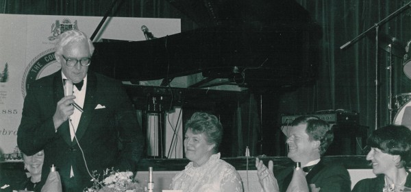1985 Centenary Ball Strathfield Mayor Rod Rimes & Alan Davidson and their wives