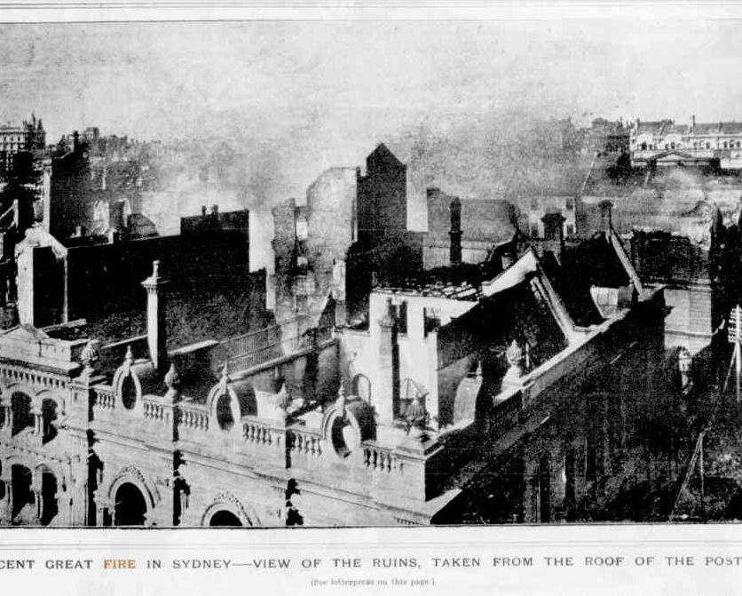 Great Fire in Sydney Town & Country 18 October 1890