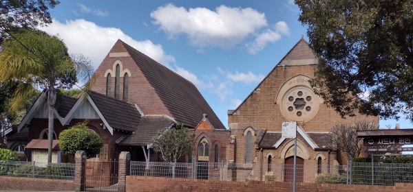 Strathfield-Homebush Congregational Church. Photo Cathy Jones 2020